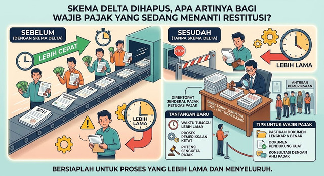 Ilustrasi di hapusnya skema delta (Created by Gemini)