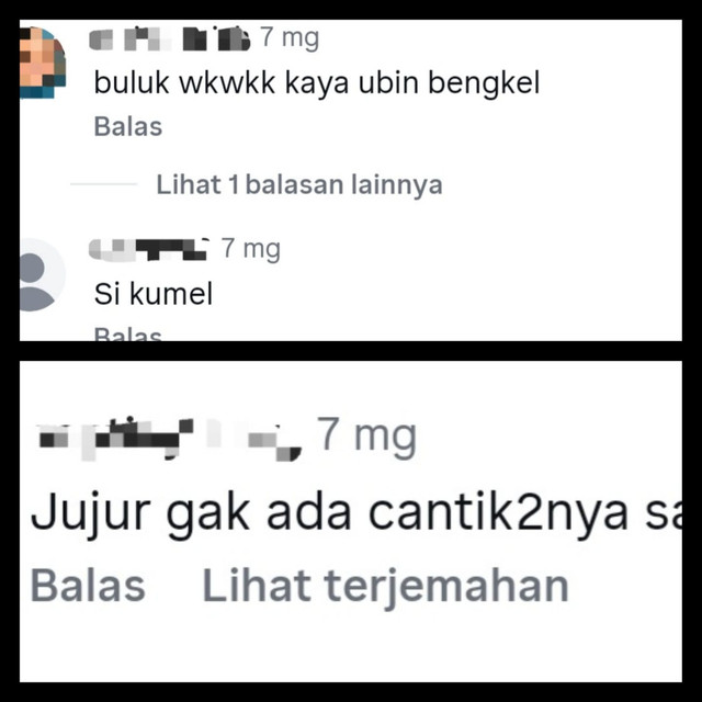 Tangkapan layar komentar negatif warganet pada unggahan figur publik. Sumber: Instagram (Tangkap layar)