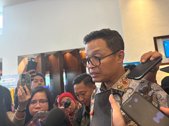 Direktur Jenderal Pajak Bimo Wijayanto dalam Media Gathering di Rancamaya Bogor, Kamis (1/10/2026). Foto: Ave Airiza Gunanto/kumparan