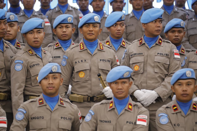 Pelepasan Kontingen Garuda Bhayangkara Formed Police Unit (FPU) 8 MINUSCA oleh Polri di Mabes Polri, Jakarta, Kamis (1/10/2026). Foto: Polri