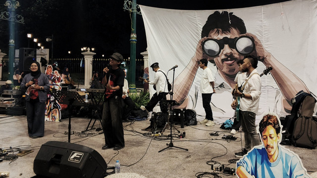 Kolaborasi antara seni dan orasi di Malioboro. (Dok.Pribadi)