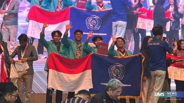 Tim EnviroChain UMS meraih Silver Medal dalam ajang internasional 8th World Invention Competition and Exhibition (WICE) 2026 di Malaysia. Dok Foto Istimewa