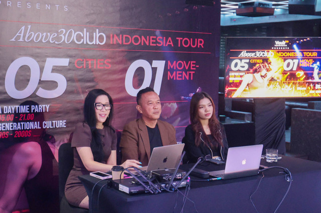 Jumpa pers tur Above30Club di Jakarta Selatan, Kamis (1/10). Foto: Dok. Vault Indonesia