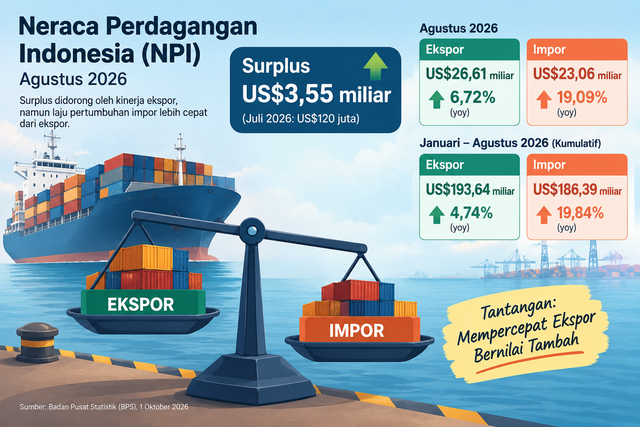 Ilustrasi Neraca Pembayaran Indonesia (ChatGPT)