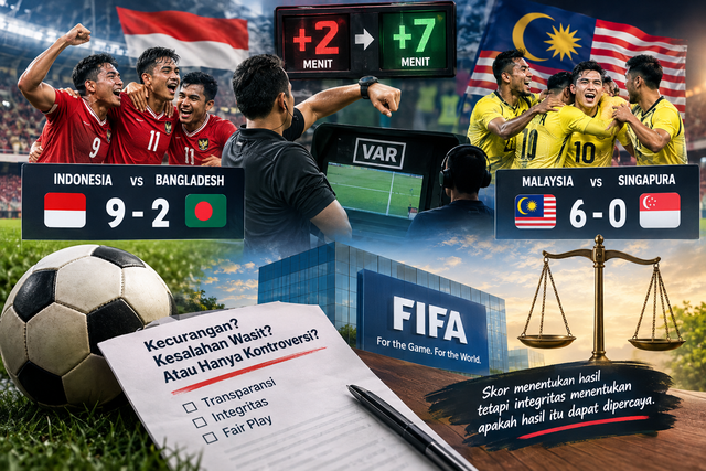 Ilustrasi hasil pertandingan sepak bola FIFA ASEAN Cup 2026 pada tanggal 1 Oktober 2026. Foto: Generate by AI