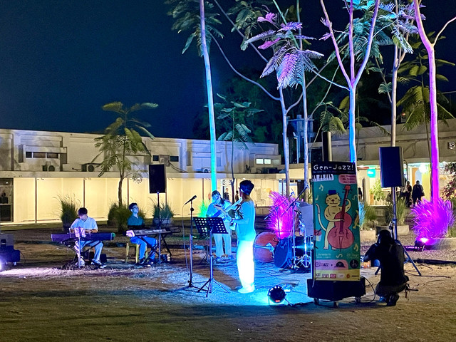 Salah satu penampil di event Gen Jazz. Sumber: Amelia Misgi / Dokumentasi Pribadi