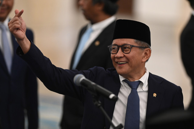 Akademisi Rocky Gerung mengikuti pelantikan sebagai anggota Dewan Pertimbangan Presiden di Istana Negara, Jakarta, Jumat (2/1/2026). Foto: Bayu Pratama S/ANTARA FOTO