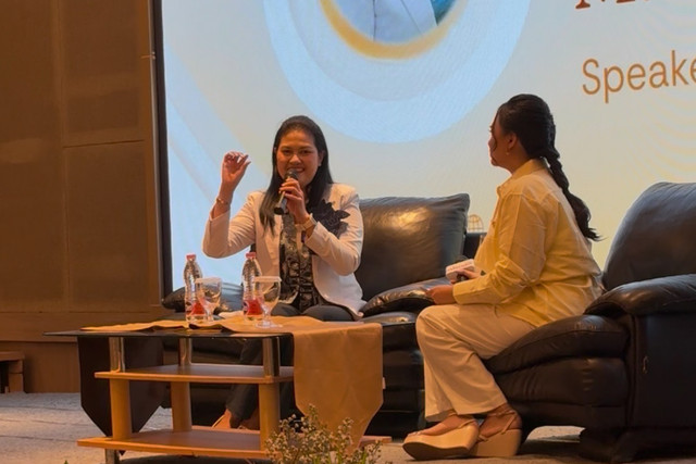 Dokter Spesialis Anak Konsultan Tumbuh Kembang, dr. Marlisye Marpaung, M.Ked, Sp.A(K), dalam talkshow Understanding Your Child's Growth: Milestone, Nutrition & Healthy Development bersama Mirugo di Jakarta Pusat, Jumat (2/10/2026). Foto: Eka Nurjanah/kumparan