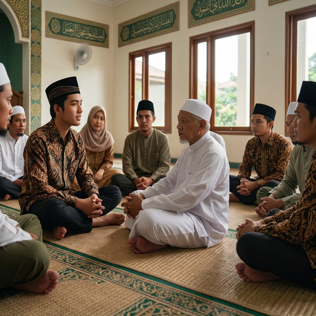Gambar ini di ambil dari gemini ai Jamaah muda menghadiri kajian secara langsung di masjid sebagai referensi pada artikel berikut