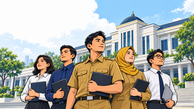 Ilustrasi Pegawai Honorer ke PPPK ASN Kota Medan. Ilustrasi: dibuat penulis dengan AI (ChatGPT) 