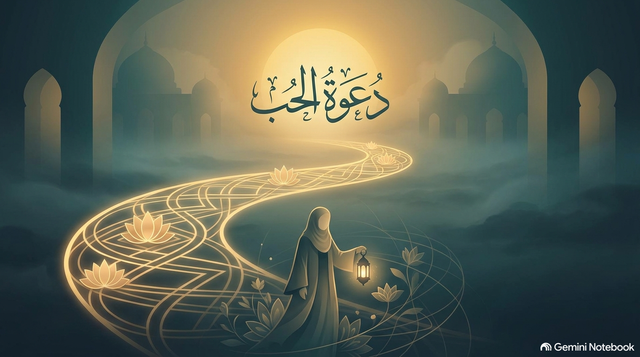 Ilustrasi dakwah Cinta Rabi'ah al-Adawiyah mengajak umat beribadah atas dasar mahabbah murni, bukan karena takut azab ataupun pahala instan. Photo: Gemibi Notebook