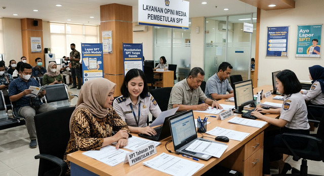 Ilustrasi Kemudahan pada Pembetulan SPT, Sumber Generated. AI
