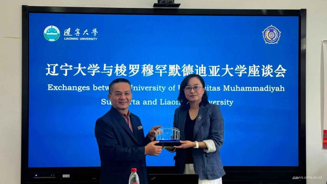 UMS melakukan kunjungan ke Liaoning University, China. Foto Dok UMS