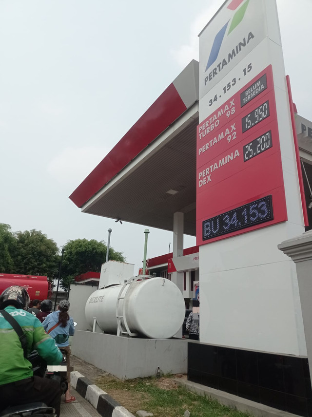 Foto Salah Satu SPBU Yang Tidak Menyediakan Pembayaran Qris (sumber: pribadi)