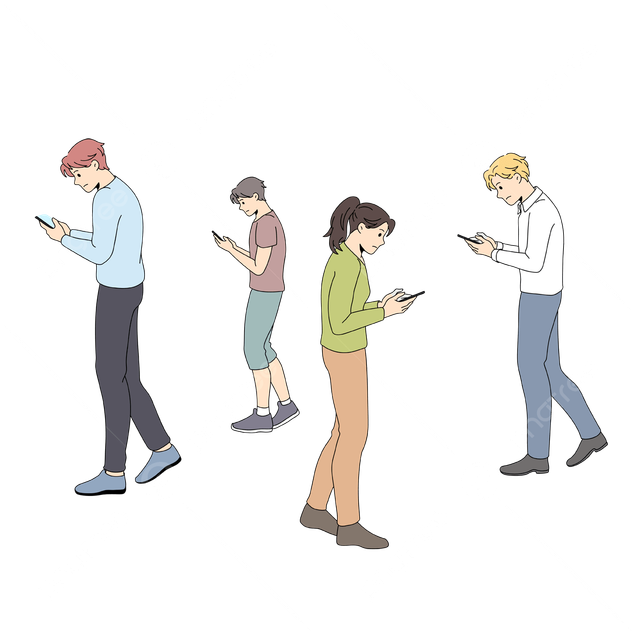 Ilustrasi orang bermain media sosial (sumber: Animasi berasal dari Canva)