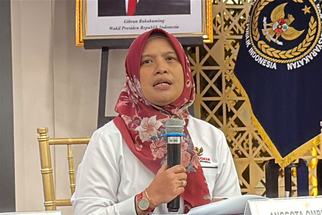 Anggota Ombudsman RI Syafrida Rachmawati Rasahan dalam konferensi pers Kementrian Imigrasi dan Pemasyarakatan bersama Ombudsman RI di Kemenimipas, Jakarta Selatan, Senin (5/10/2026). Foto: Zahira Hilman/kumparan