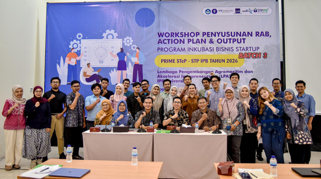 Foto bersama 11 Startup Peserta PRIME STeP IPB Batch 3 | Sumber: LPA2I IPB University