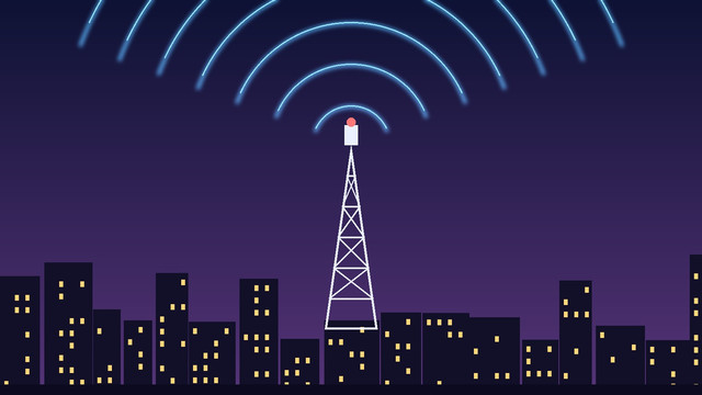 Menara telekomunikasi menjadi salah satu simpul penting komunikasi data. (Ilustrasi: dibuat dengan bantuan AI)
