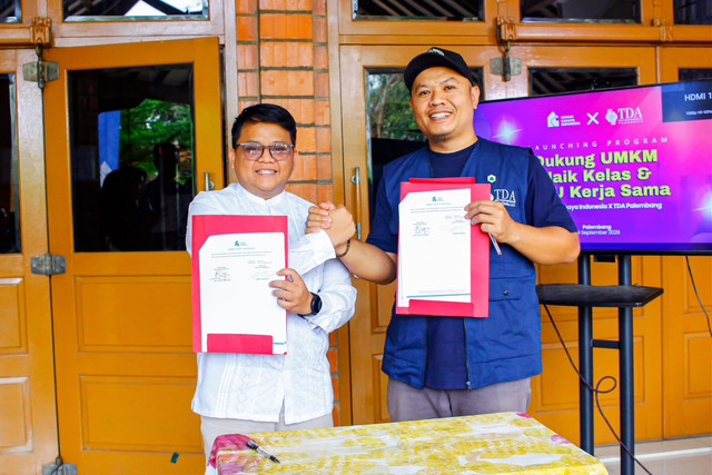 Perluas Jaringan Pasar, TDA Palembang MoU dengan Rumah Cahaya Indonesia