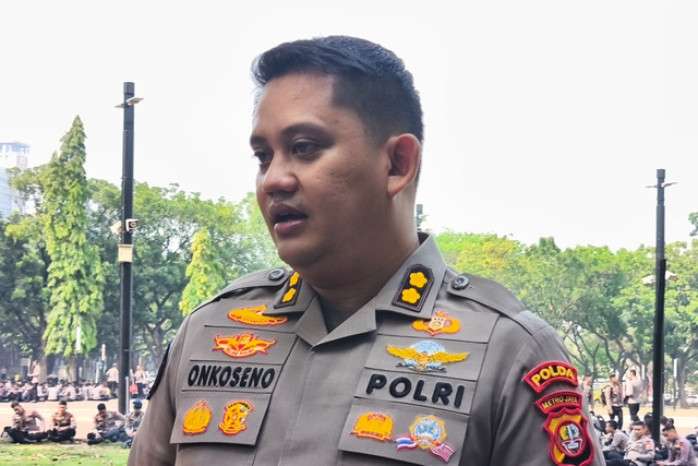 Kasubbid Penmas Bidhumas Polda Metro Jaya AKBP Onkoseno Grandiarso Sukahar di Kompleks GBK Senayan, Jakarta, Selasa (6/10/2026). Foto: Aditya Nugraha/kumparan
