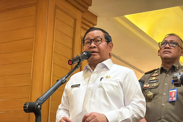Gubernur DKI Jakarta Pramono Anung dalam agenda Rapat Koordinasi Daerah (Rakorda) Kebencanaan Provinsi DKI Jakarta Tahun 2026 di Hotel Arya Duta Menteng, Jakarta Pusat, Selasa (6/10/2026). Foto: Zahira Hilman/kumparan