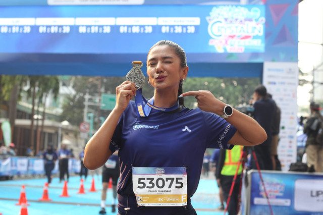 Fannu Ghassani lari 5K. Foto: Istimewa