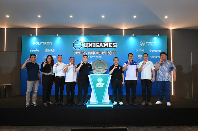 Konferensi pers Campus League UniGames di Aroem Resto, Jakarta Pusat, Selasa (6/10). Foto: Dok. Campus League