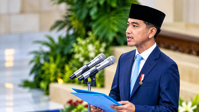 Wapres Gibran dalam kegiatan kenegaraan di tengah polemik ijazah dan MK. (Generated by AI)