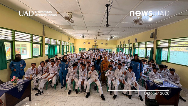 Mahasiswa Prodi Gizi Universitas Ahmad Dahlan (UAD) dan Puskesmas Berbah adakan edukasi GENZI di SMP Negeri 3 Berbah (Foto. Istimewa)