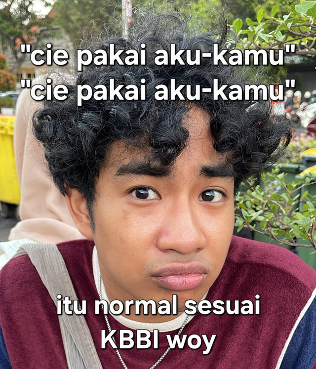 Ilustrasi “Meme Aku-Kamu”. Sumber: Dokumen pribadi, 2026.