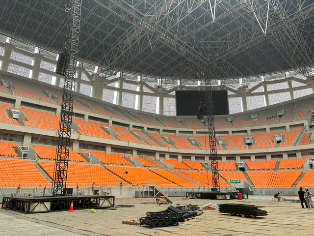 Suasana di JIS jelang konser Avenged Sevenfold, Rabu (7/10/2026). Foto: Vincentius Mario/kumparan