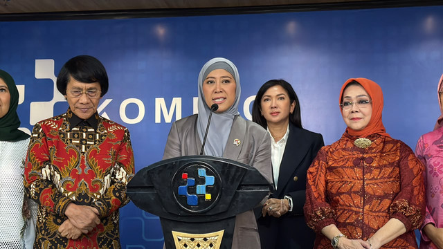 Menteri Komunikasi dan Digital (Komdigi) Meutya Hafid dalam agenda Update Implementasi PP TUNAS di Kementerian Komdigi Jakarta Pusat, Rabu (7/10/2026). Foto: Zahira Hilman/kumparan