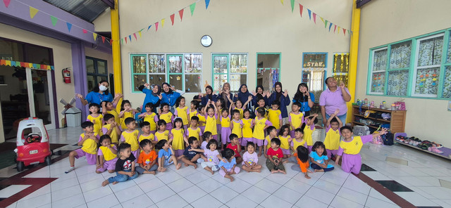foto ini di ambil pada saat kunjungan ke Tk Ceria Timoho Yogyakarta 