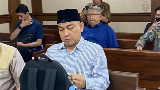 Sidang agenda perlawanan perkara dugaan suap LHP tata kelola pertambangan nikel dengan terdakwa Hery Susanto, di Pengadilan Tindak Pidana Korupsi (Tipikor) Jakarta Pusat, Kamis (8/10/2026). Foto:  Nabilah Siti/kumparan