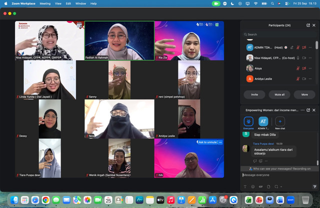 TDA Surabaya Gelar Webinar Pengelolaan Keuangan untuk Perempuan