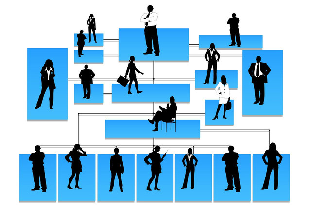ilustrasi siluet hirarki organisasi (pixabay.com/geralt)