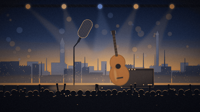 Ilustrasi suasana konser era Britpop 1990-an yang masih terasa relevan bagi Generasi Z. (Sumber : Generated by Claude AI)