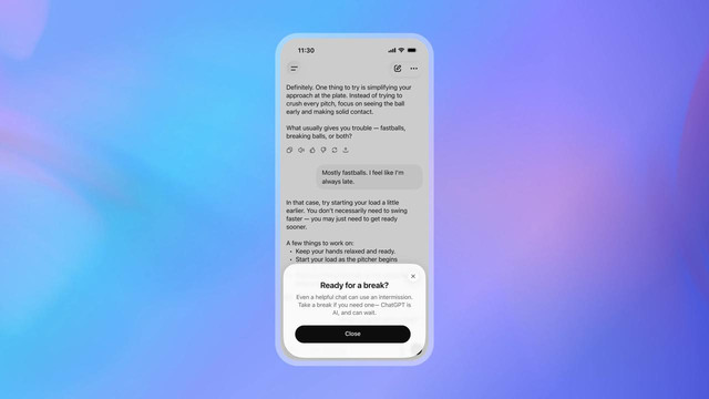 Tampilan fitur yang ada di ChatGPT for Teens. Foto: OpenAI