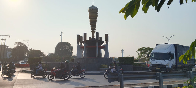Foto Tugu Gada Rujak Polo Ikon Kota Purwokerto (Dok:Pribadi)