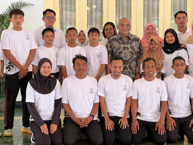 Kontingen Special Olympics Indonesia (SOIna) DIY. Foto: Pandangan Jogja/Gigih Imanadi Darma