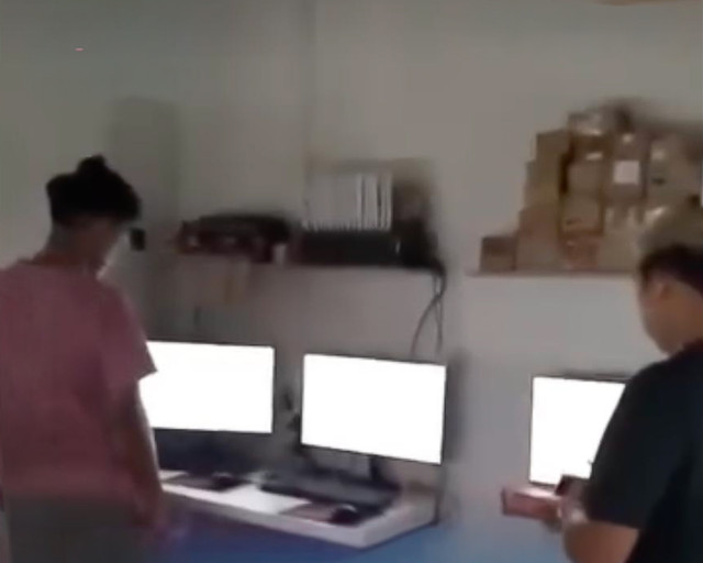 Lokasi markas judol di KPAD Cijantung yang digerebek. Foto: TikTok/ @mediagramindo