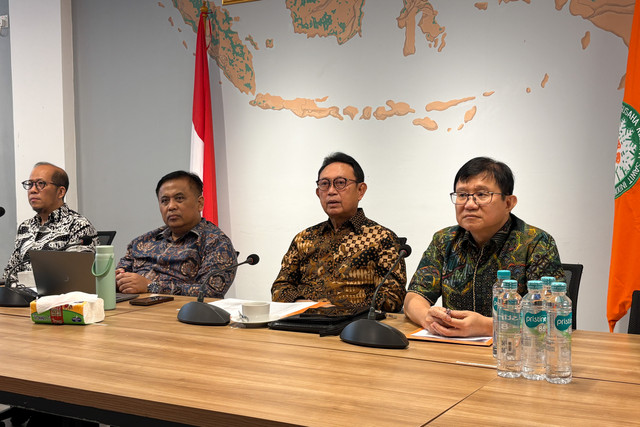 Konferensi pers Gabungan Pengusaha Kelapa Sawit Indonesia (GAPKI) di Jakarta, Jumat (9/10/2026). Foto: Muhammad Fhandra/kumparan