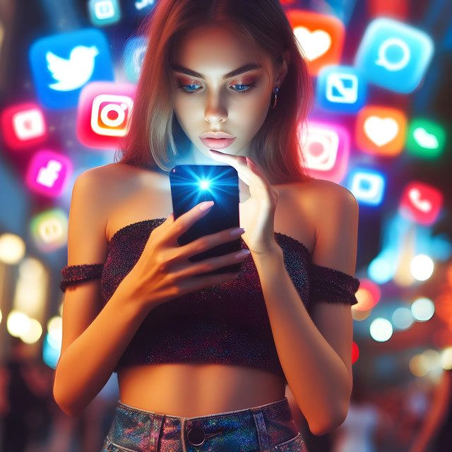 Gambar 1: Penggunaan Media Sosial melalui Smartphone. Sumber: Pixabay/myshoun
