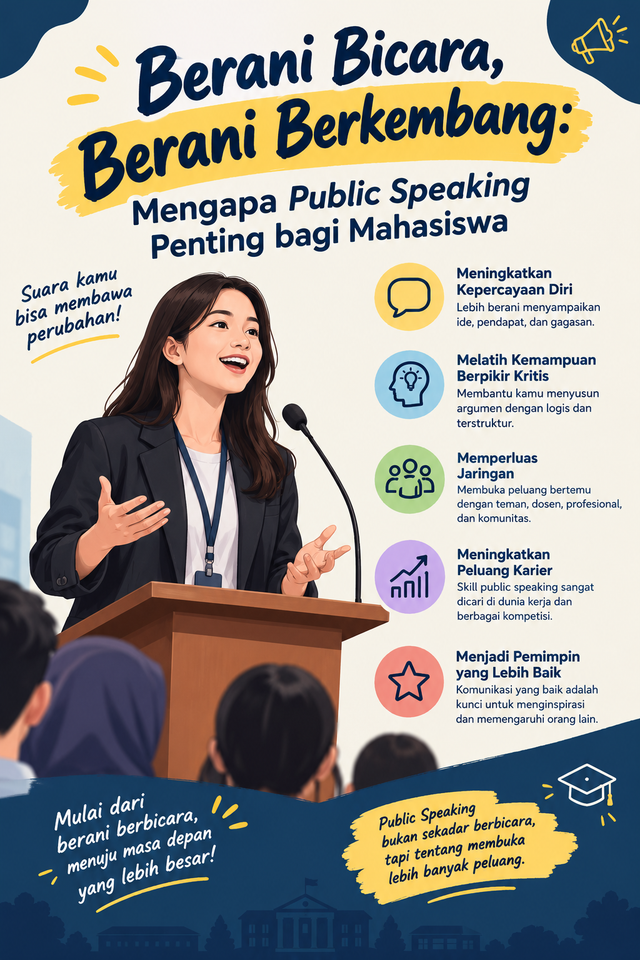 Kredit Gambar : Ilustrasi public speaking, dibuat menggunakan canva