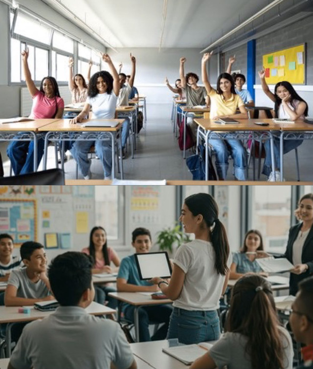 Ilustrasi Gambar Perbandingan Siswa Aktif dan Pasif. Sumber : Shutterstock 