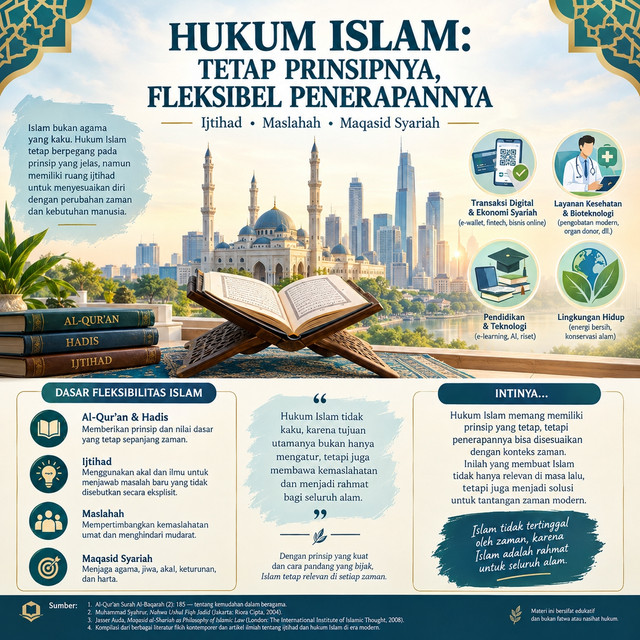 Hukum Islam Kaku? Justru Islam Agama yang Fleksibel Menghadapi Zaman Modern