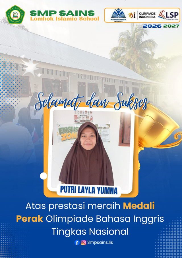 Pamflet resmi sekolah Putri Layla Yumna