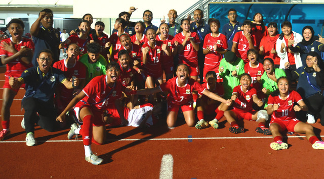 Tim yang lolos Kualifikasi Piala Asia Wanita U-17 Grup B, Timnas Wanita Indonesia. Foto: AFC Womens