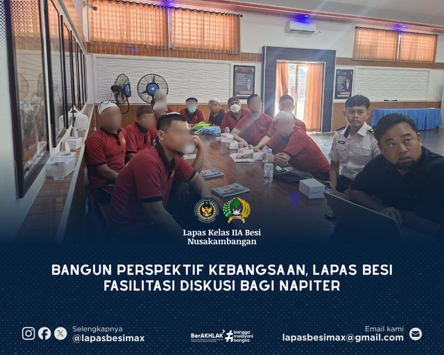 Bangun Perspektif Kebangsaan, Lapas Besi Fasilitasi Diskusi bagi Napiter