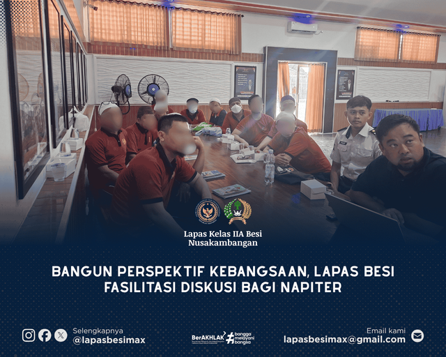 Bangun Perspektif Kebangsaan, Lapas Besi Fasilitasi Diskusi bagi Napiter